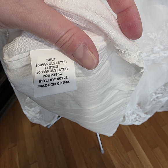 Impressions Ivory Floral Lace Blouse - Picture 10 of 12